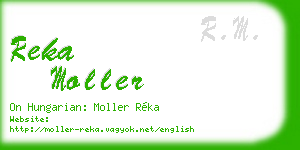 reka moller business card